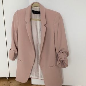 Light Pink Zara Blazer Jacket Small